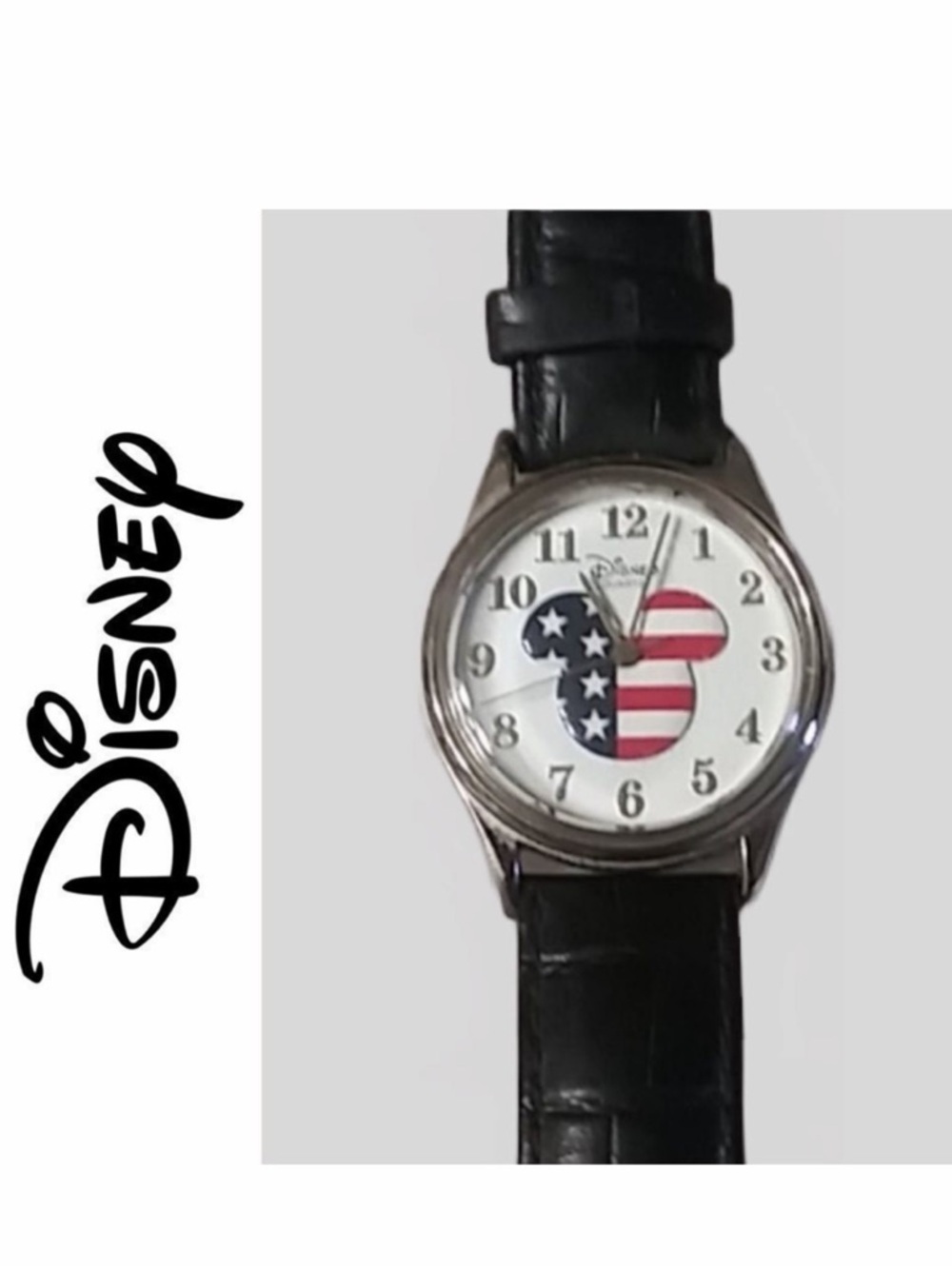 Disney Time Works Patriotic Red, White and Blue Mickey Mouse Watch